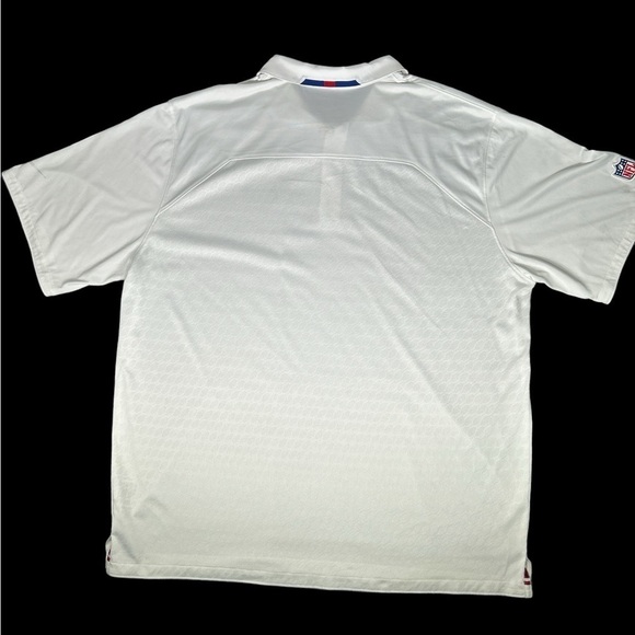 NFL New York Giants Nike Dri-Fit White Polo Shirt Sz 2XL - Picture 6 of 7